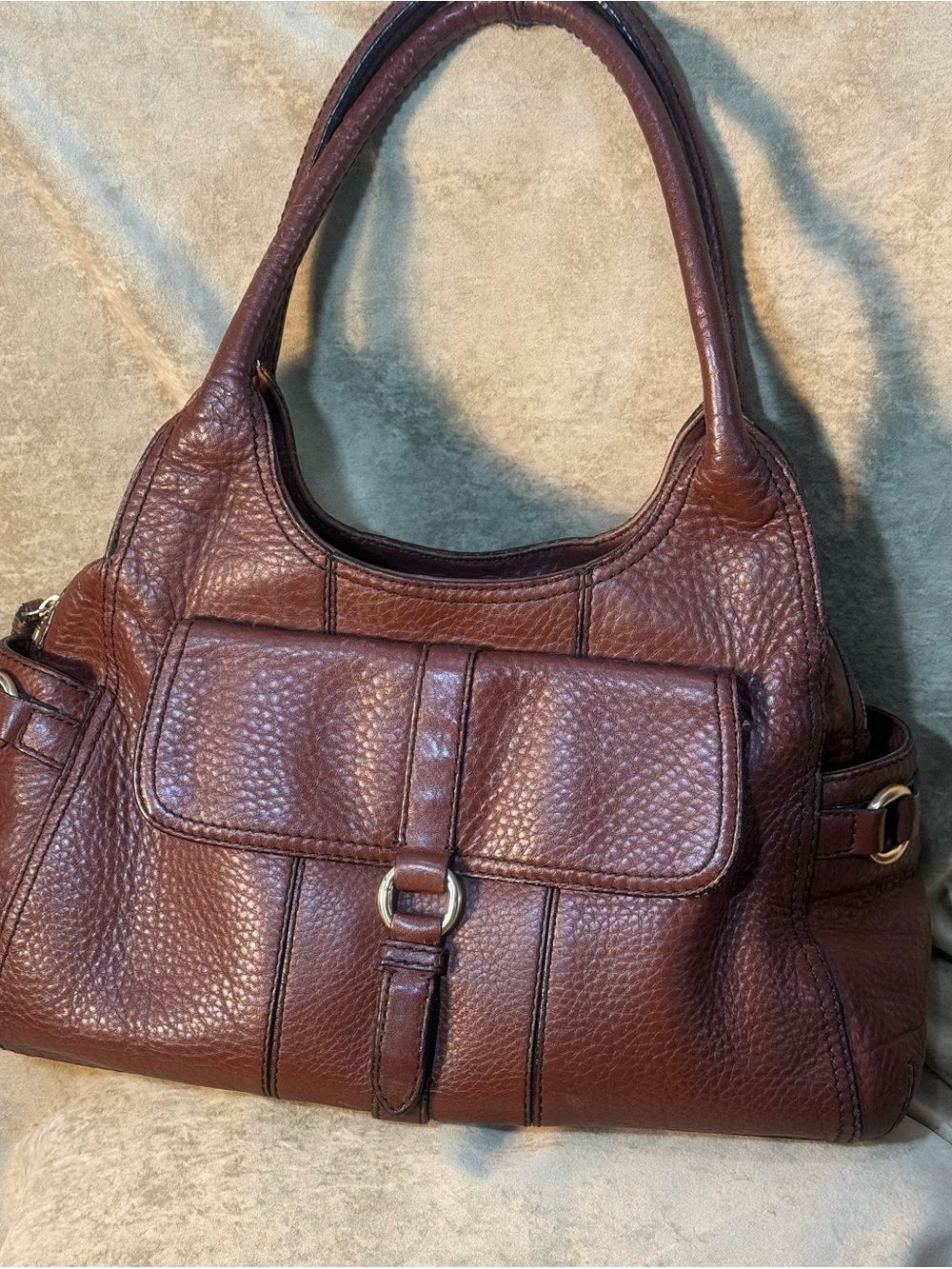 Cole Haan Classic Brown Leather Shoulder Bag -